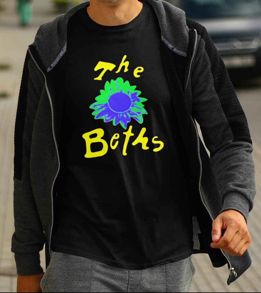 The Beths Bright Blue Green Flower T-Shirt