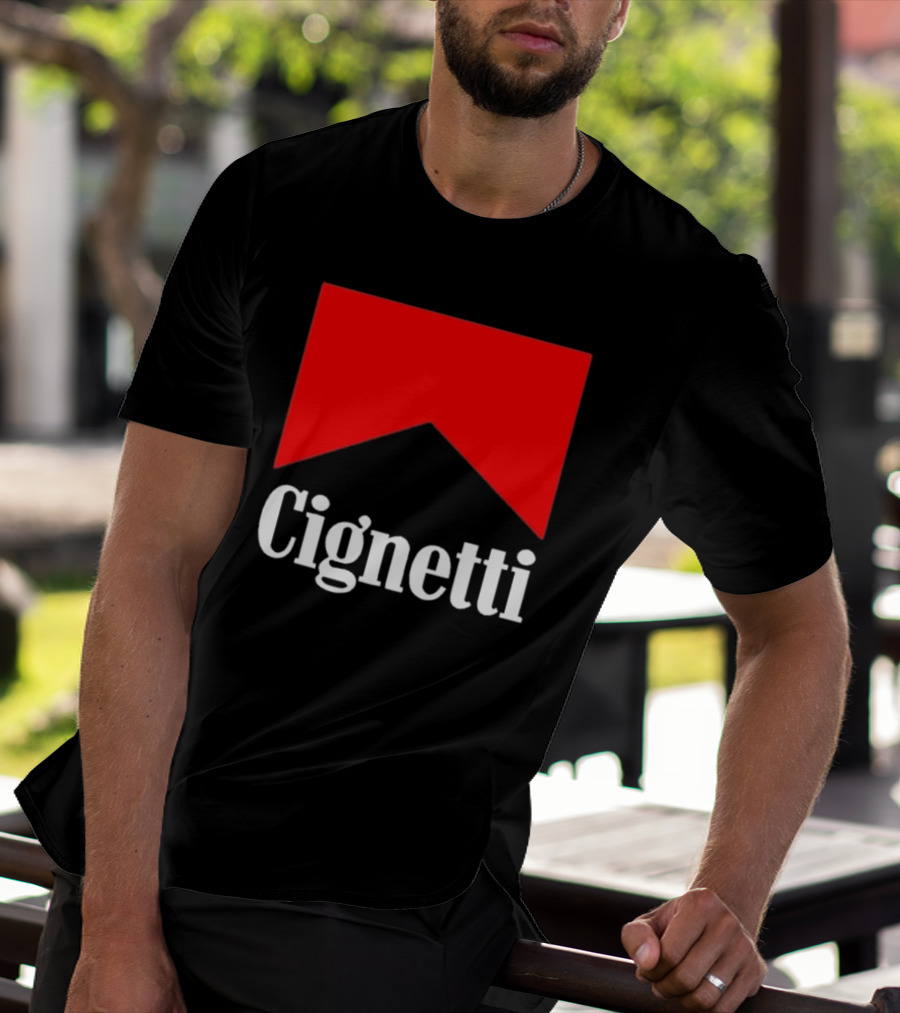 Cignetti Parody Logo Red Chevron T-Shirt
