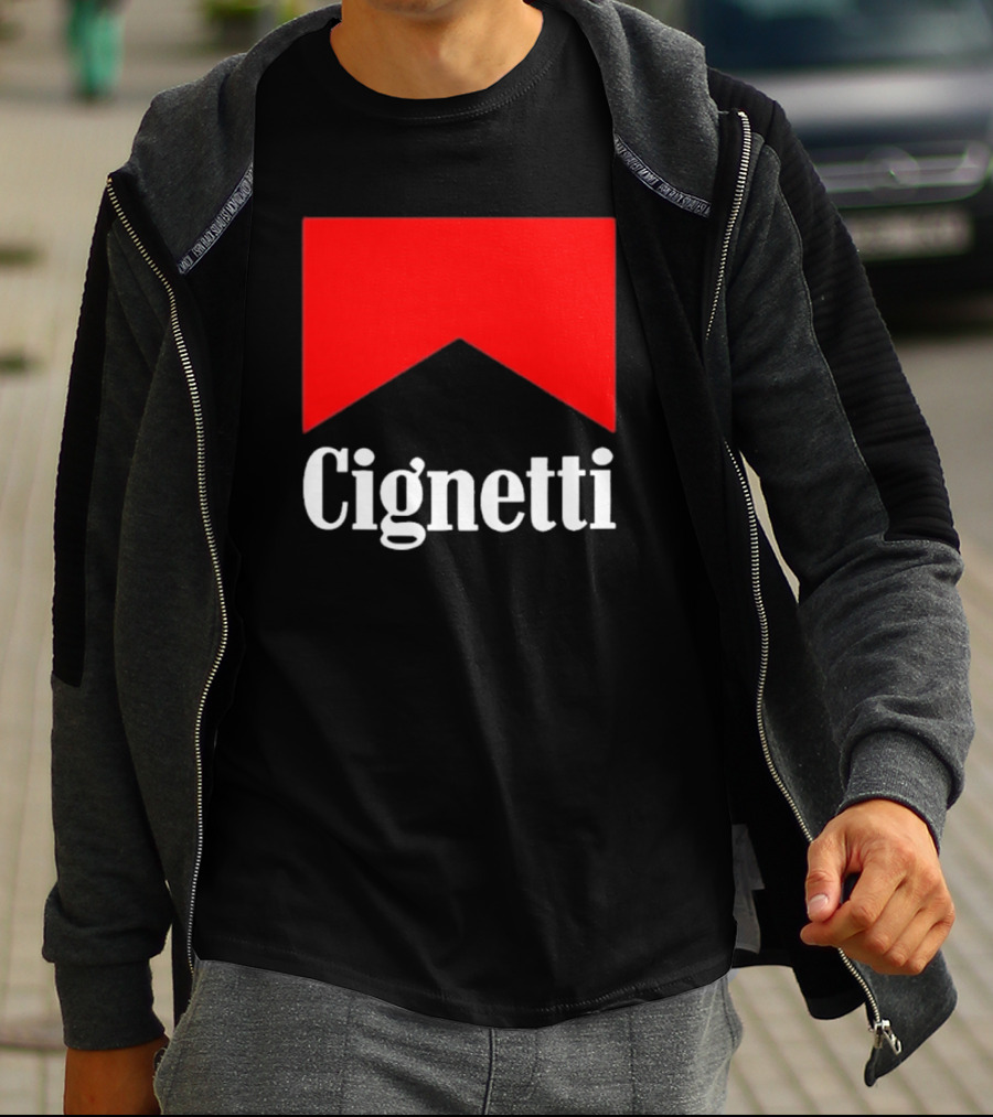 Cignetti Parody Logo Red Chevron T-Shirt