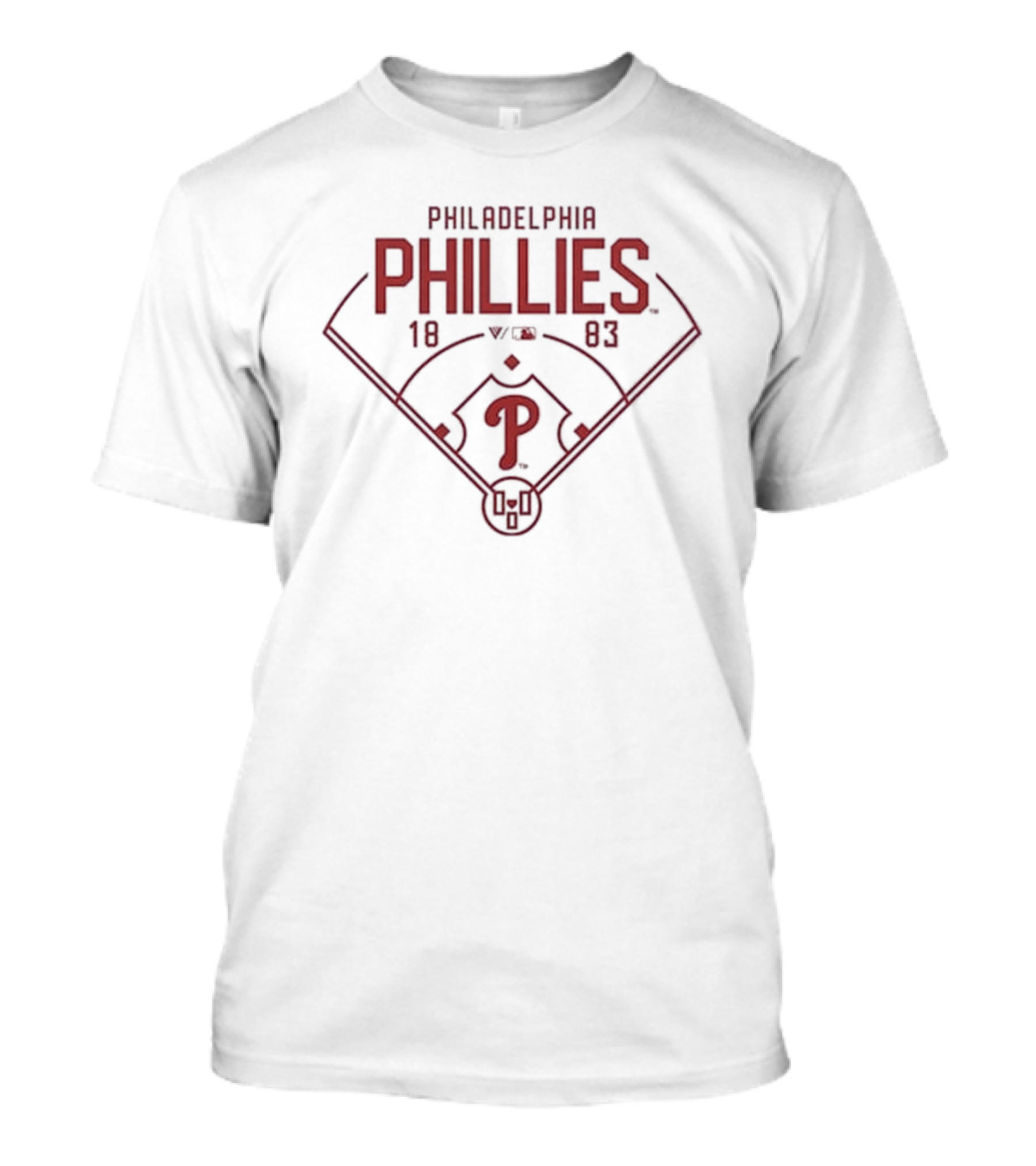 Philadelphia Phillies 1883 Baseball Diamond T-Shirt