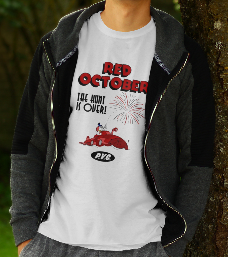Philadelphia Phillies Red October The Hunt Is Over P.V.G T-Shirt