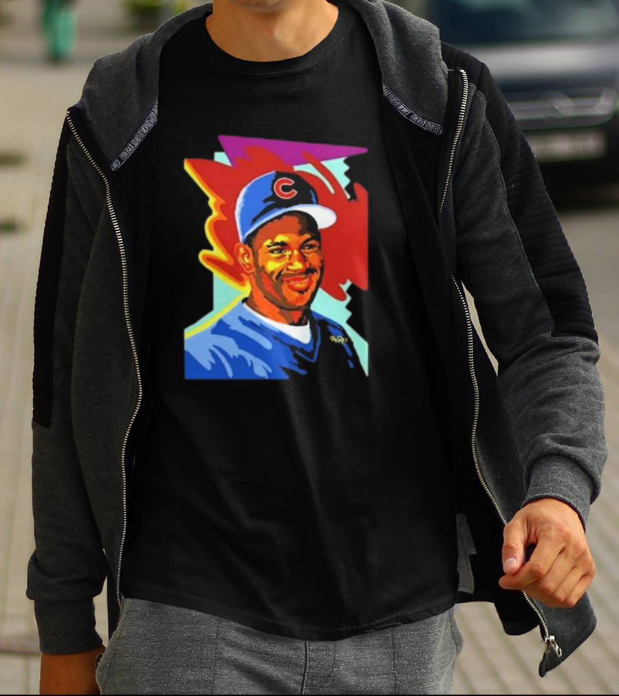Sammy Cubs Portrait Colorful Art Baseball Cap T-Shirt