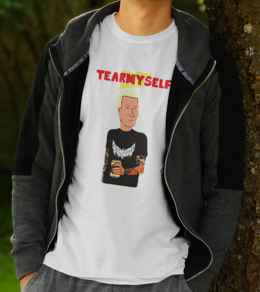 TEAR Myself Boomhauer Rick And Morty Crossover T-Shirt