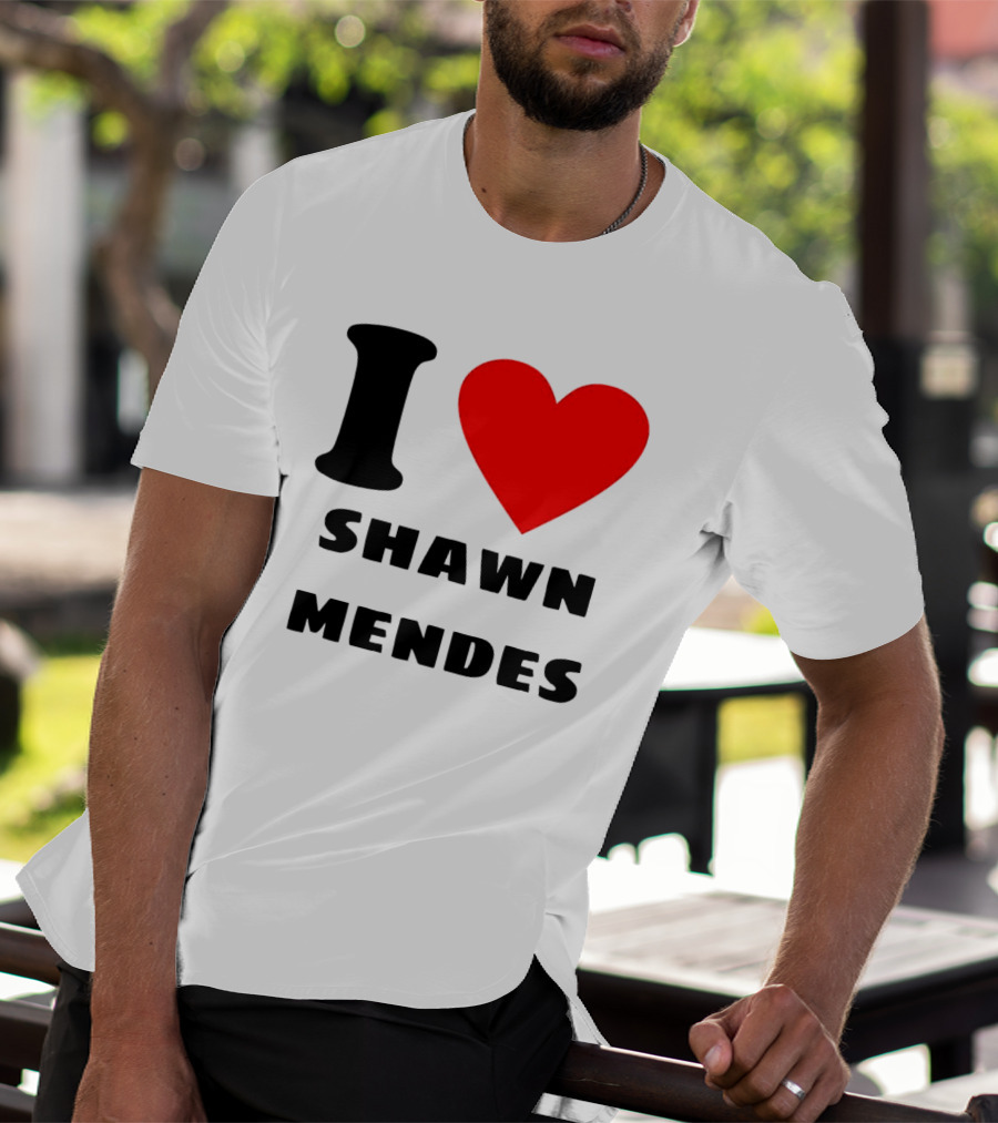 I Love Shawn Mendes Heart T-Shirt