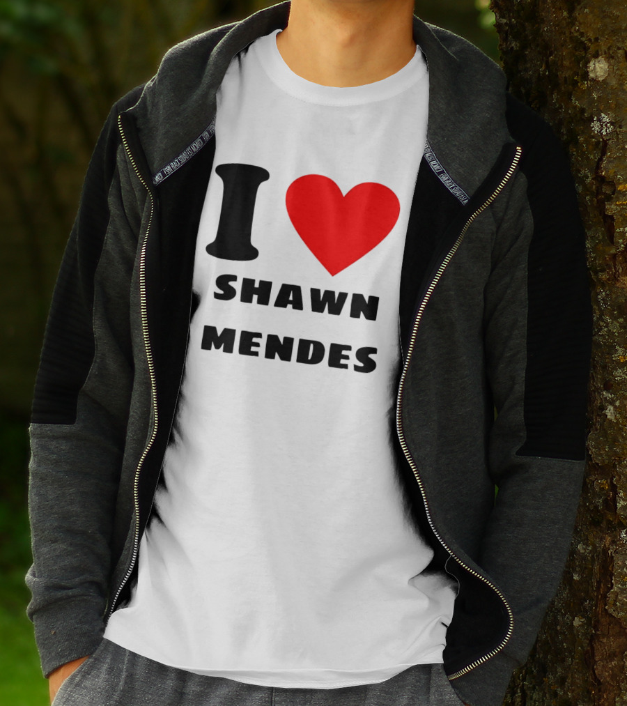 I Love Shawn Mendes Heart T-Shirt