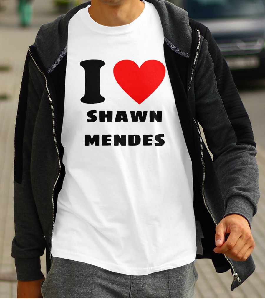 I Love Shawn Mendes Heart T-Shirt