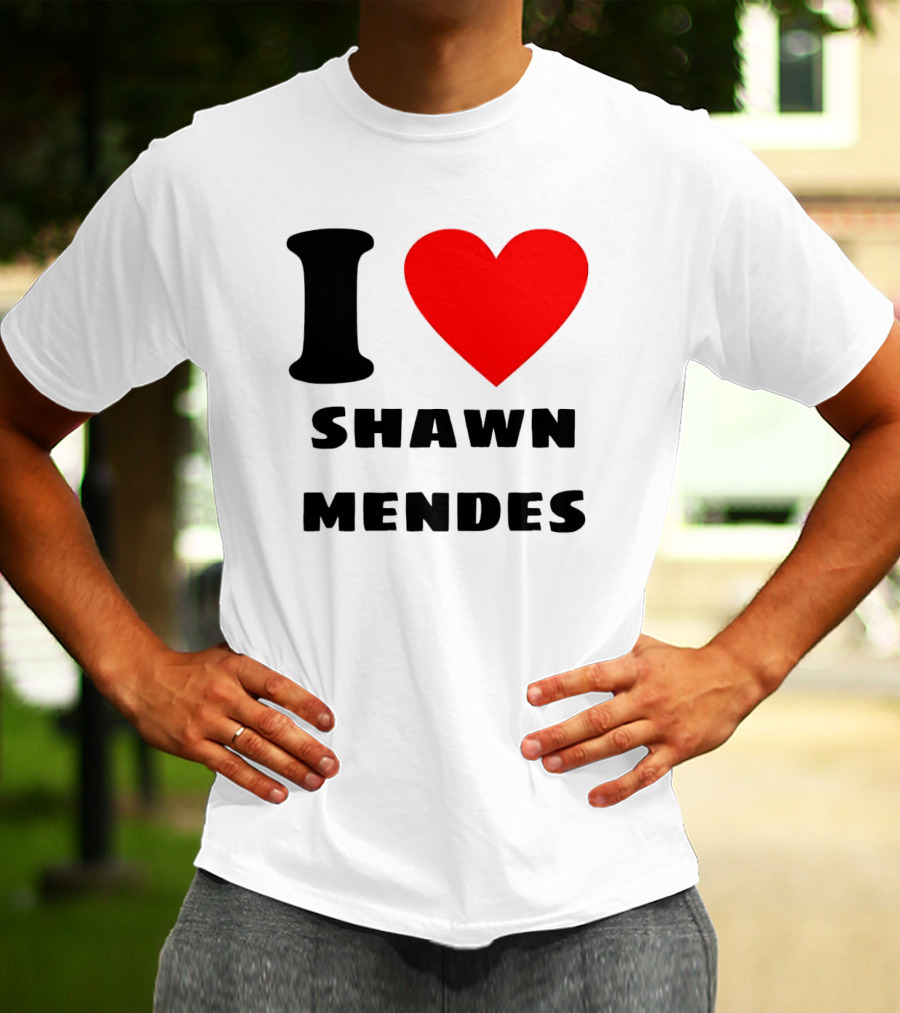 I Love Shawn Mendes Heart T-Shirt