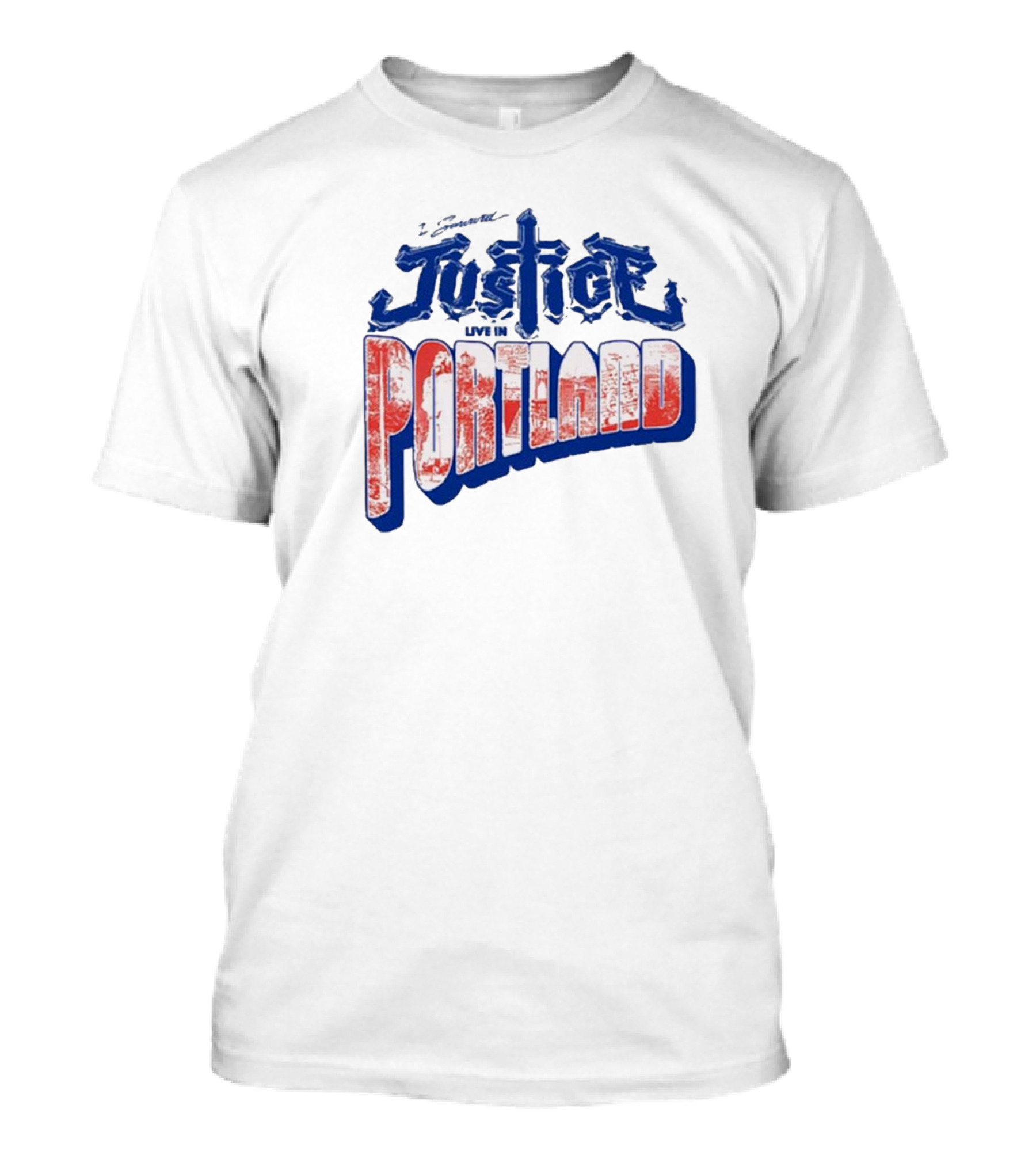 Justice Live In Portland Vintage Tour T-Shirt