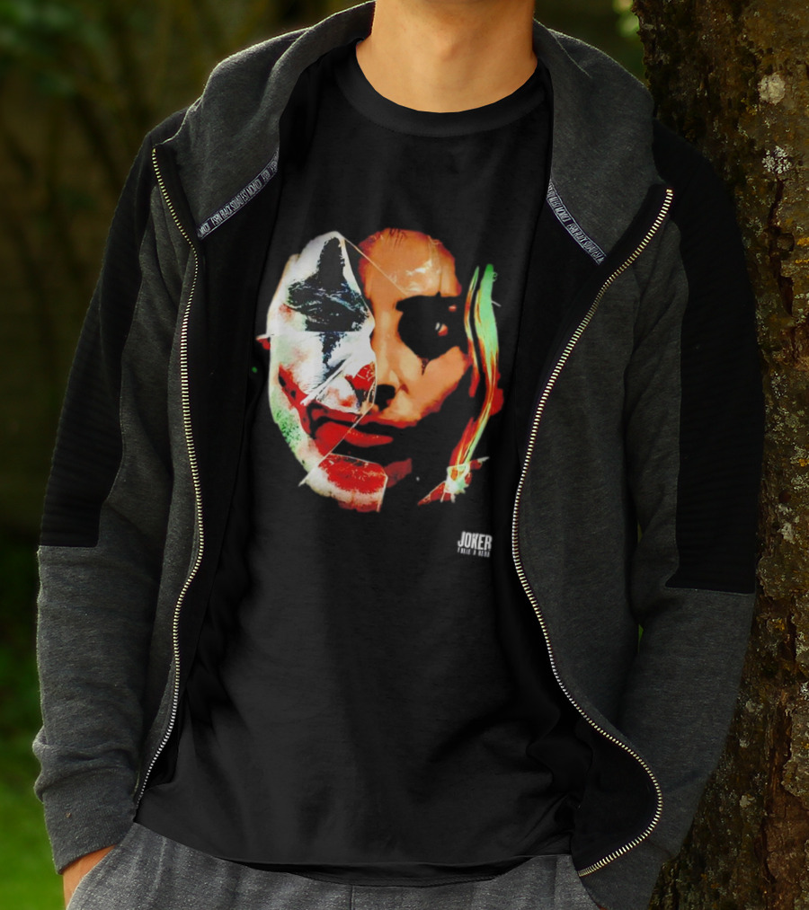 Joker Folie A Deux Fragmented Face Iconic Clown T-Shirt
