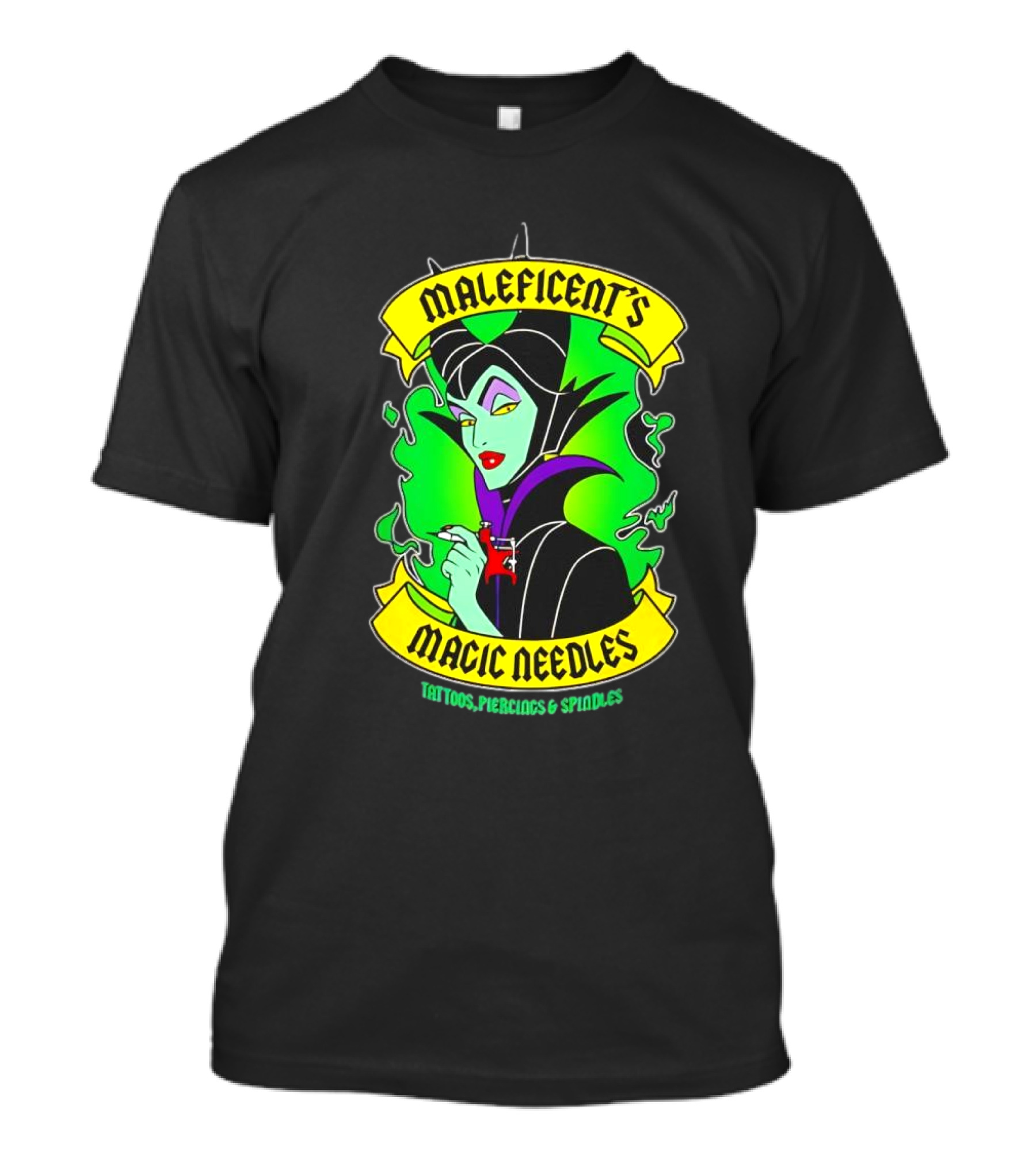 Maleficent's Magic Needles Tattoos Piercings And Spindles T-Shirt