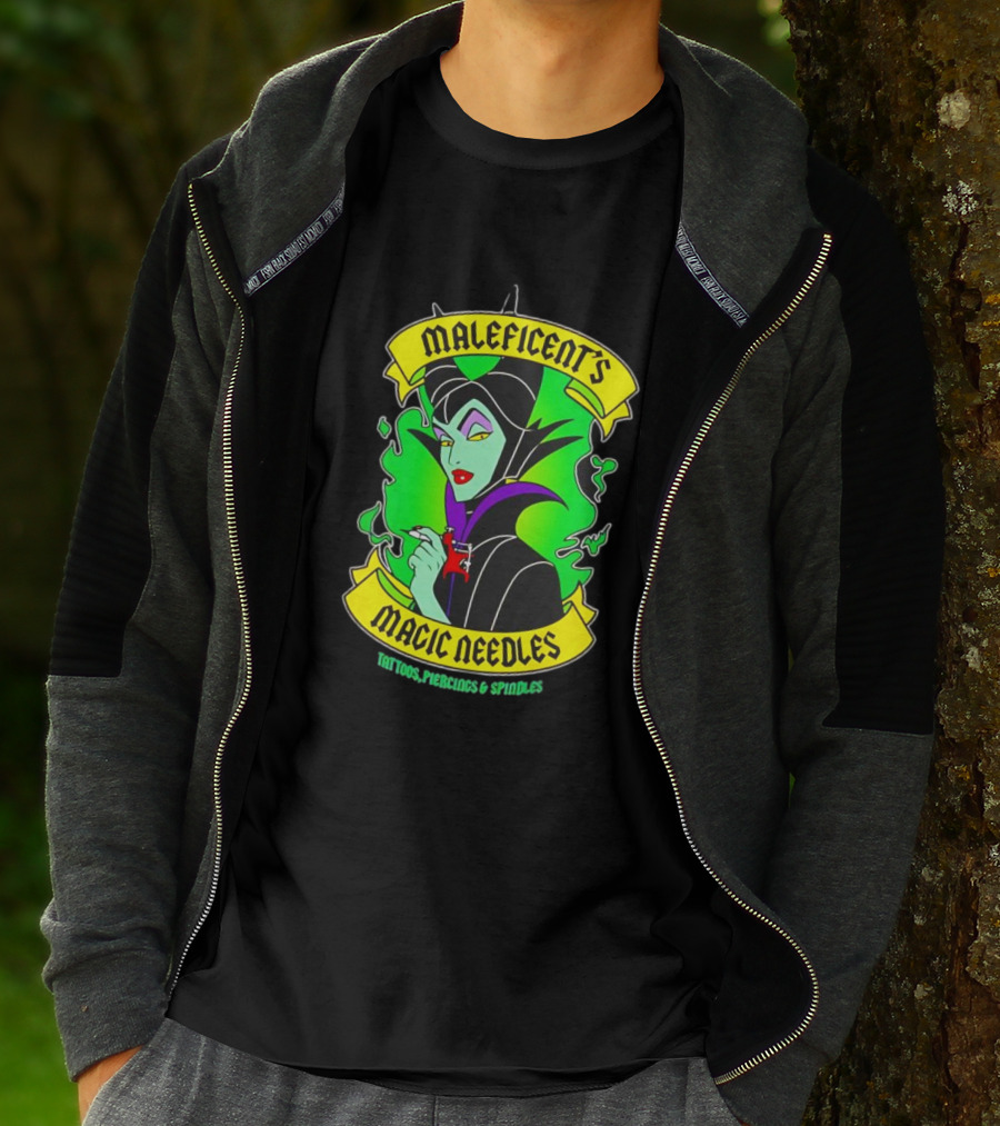 Maleficent's Magic Needles Tattoos Piercings And Spindles T-Shirt