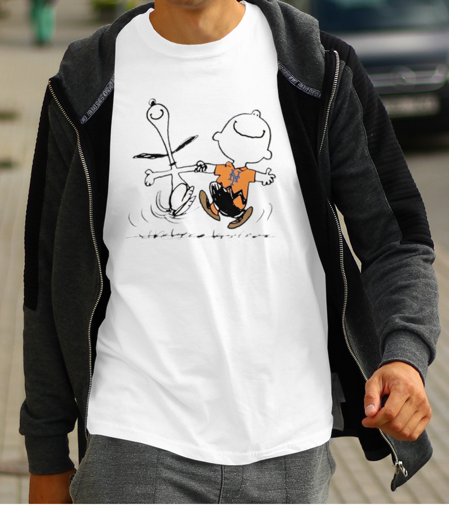MLB NLDS New York Mets 7-2 MetsWin Snoopy Charlie Brown T-Shirt