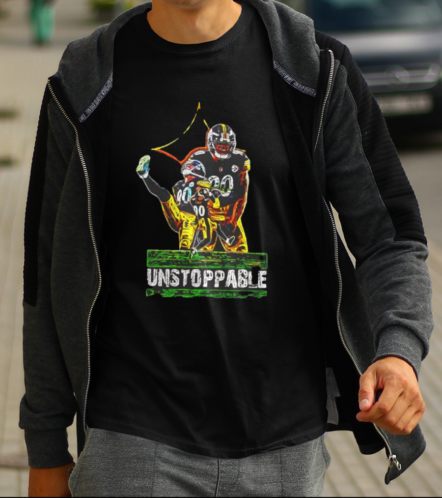 Pittsburgh Steelers T. J. Watt Unstoppable 90 Collage T-Shirt