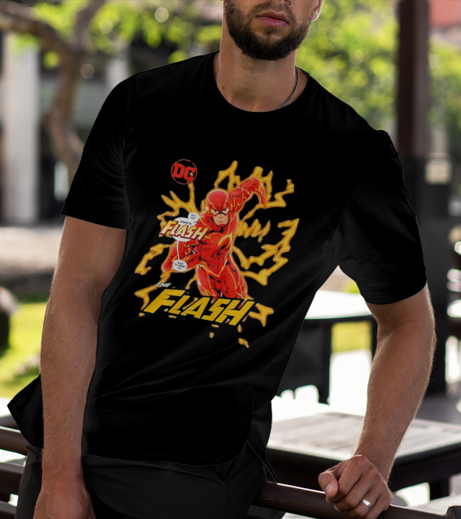 DC Comics The Flash Movies Lightning Action Scene T-Shirt