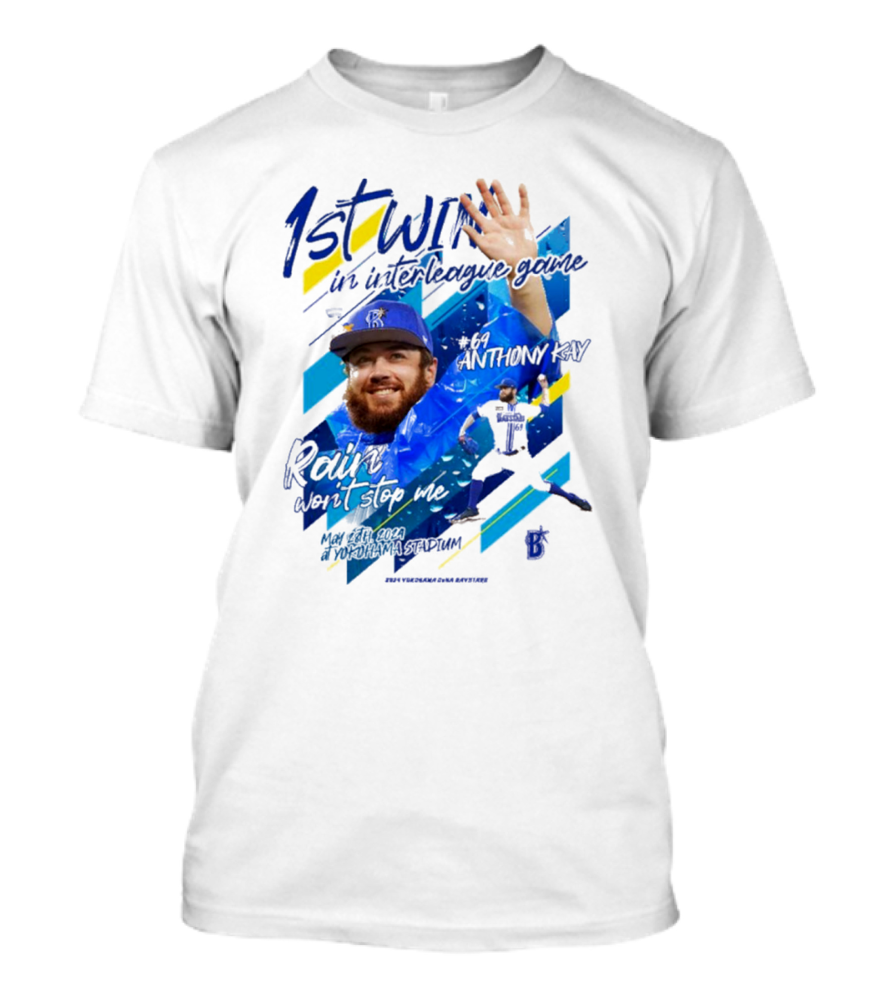 Anthony Kay 1st Win Interleague Game Rain Won’t Stop Me Victory T-Shirt