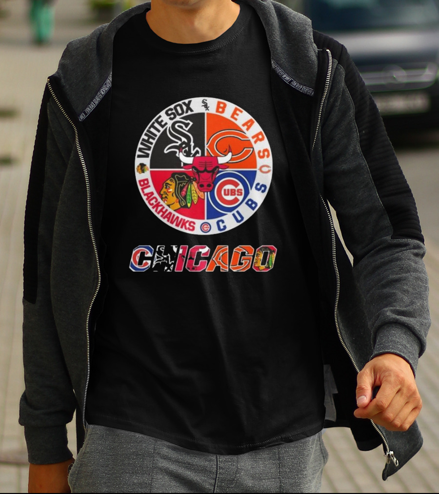 Chicago White Sox Bears Cubs Blackhawks Chicago T-Shirt