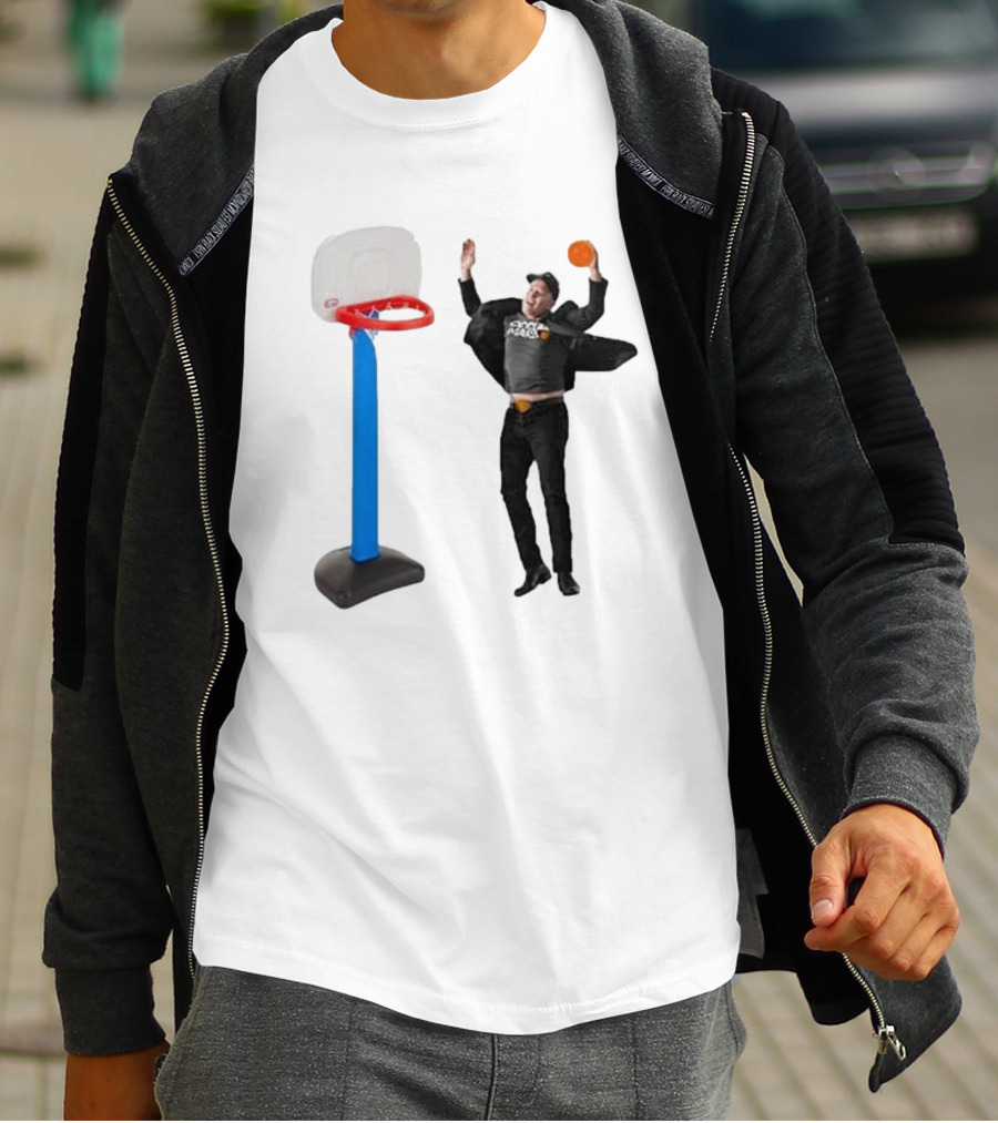 Lil’ Elon Musk Dunking On Basketball Hoop T-Shirt
