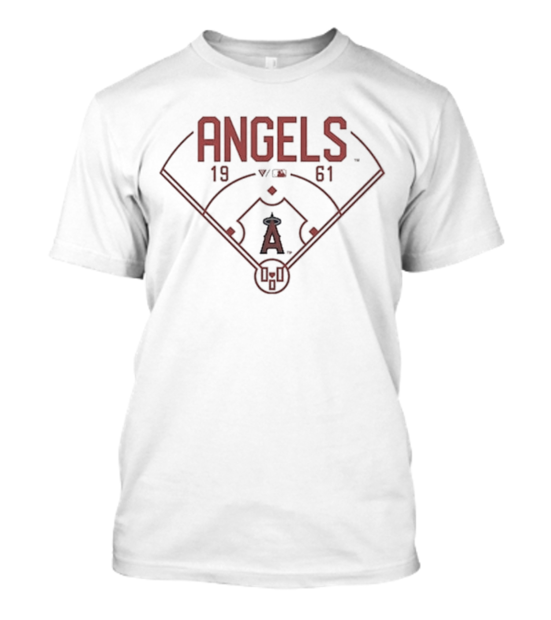 Los Angeles Angels 1961 Red Infield T-Shirt