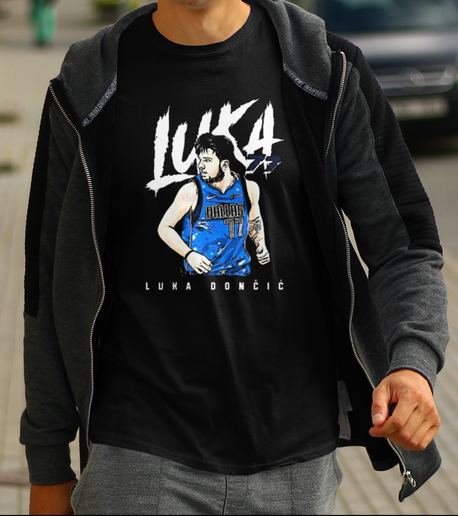 Luka Doncic #77 Dallas Mavericks NBA Player T-Shirt