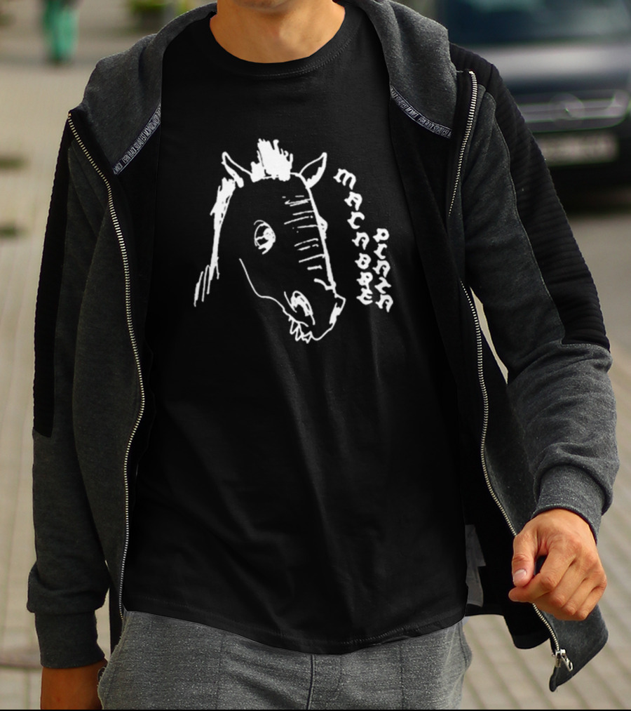 Macabre Plaza Horse Head Drawing T-Shirt