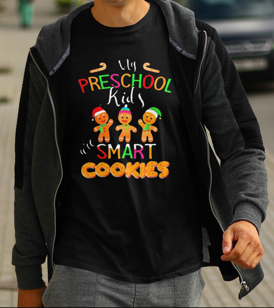 My Preschool Kids Smart Cookies Christmas T-Shirt
