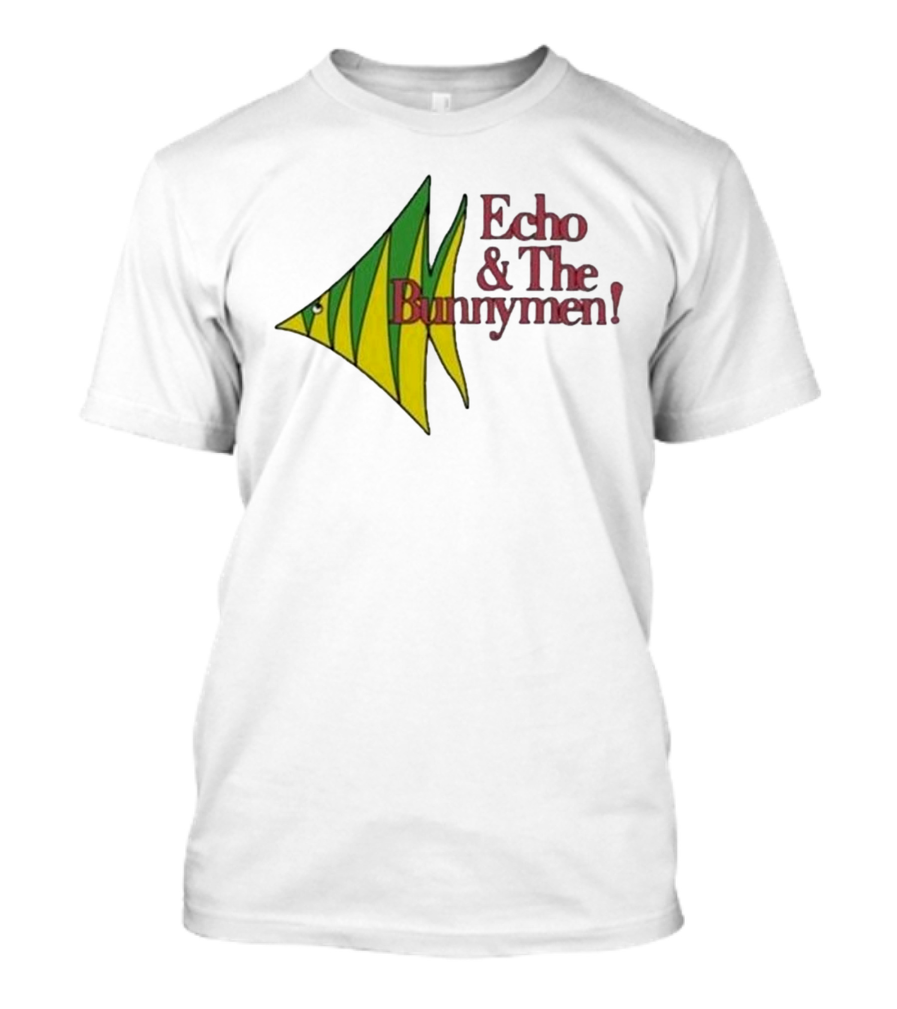 Echo And The Bunnymen Fish Graphic Bunnymen Store T-Shirt