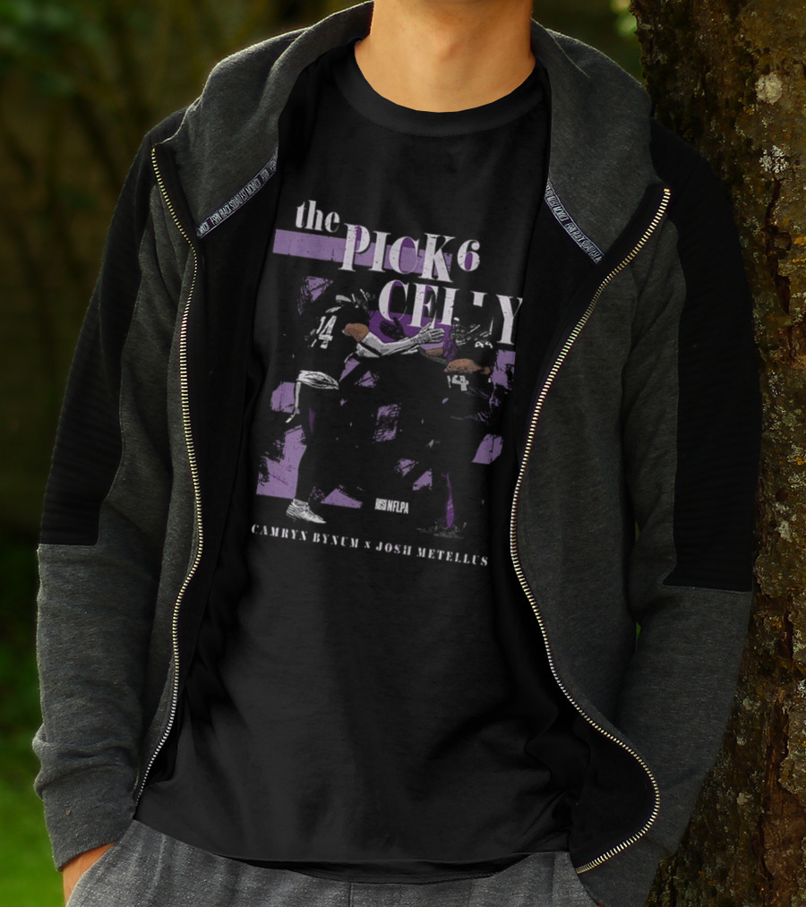 Camryn Bynum Josh Metellus The Pick Six Celly NFLPA Minnesota Vikings T-Shirt