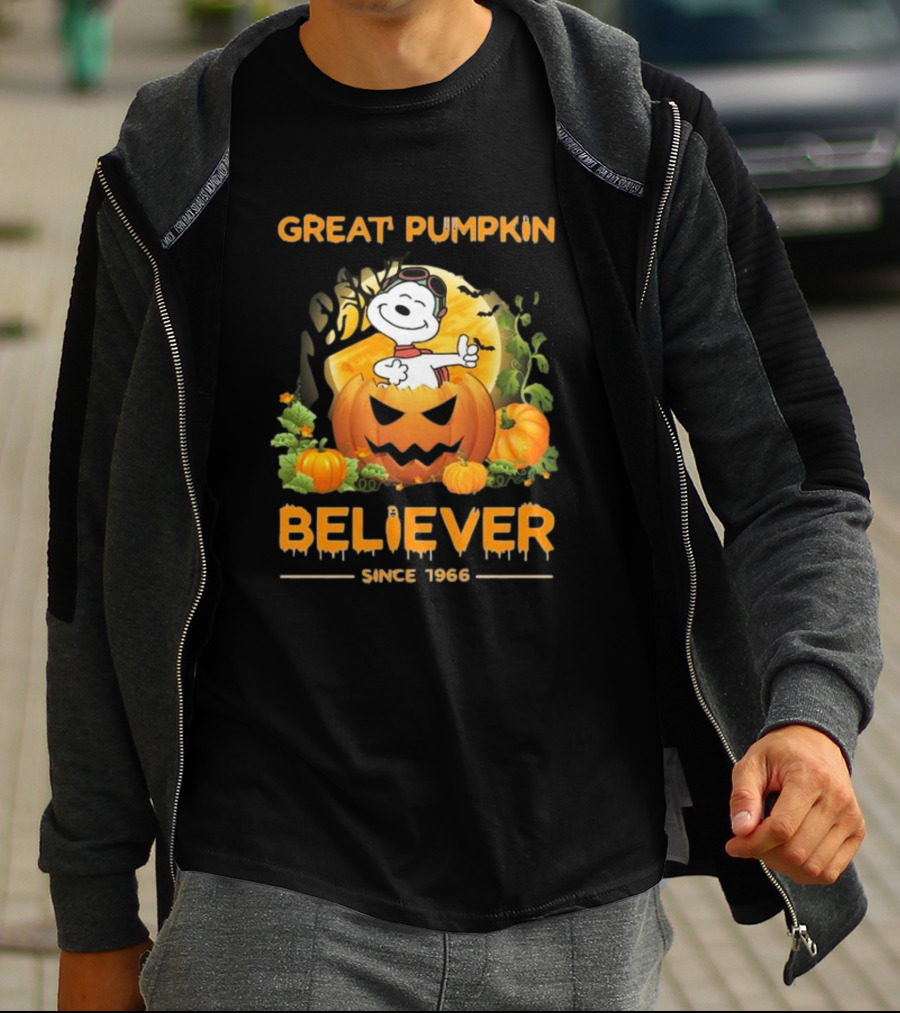 Great Pumpkin Believer Since 1966 Snoopy Peanuts T-Shirt
