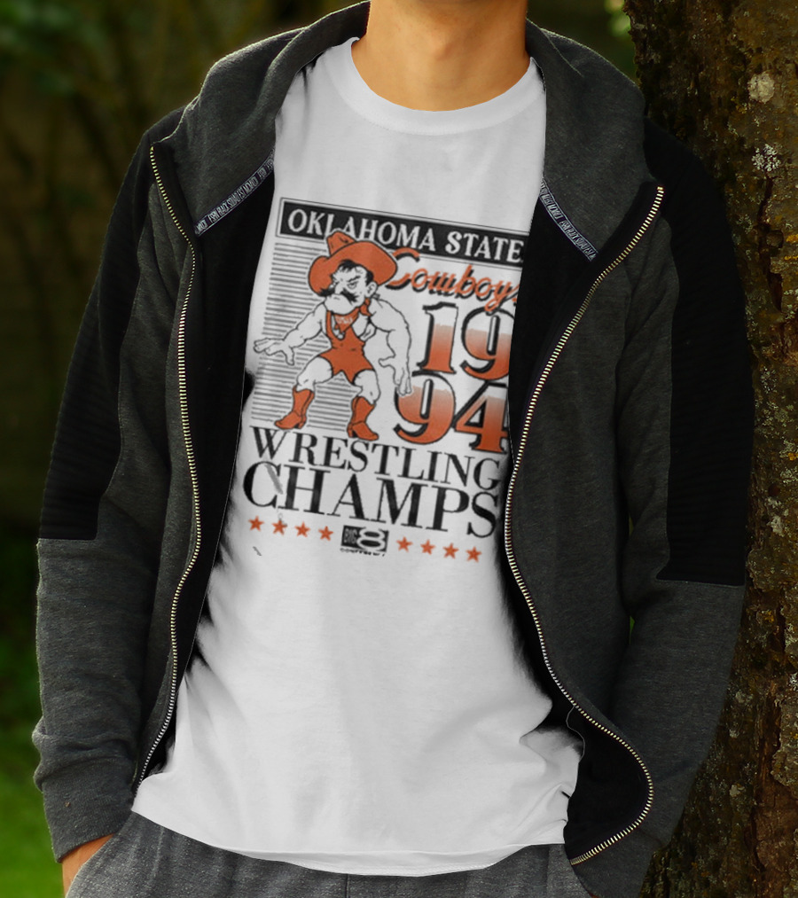Oklahoma State Cowboys 1994 Wrestling Champs T-Shirt