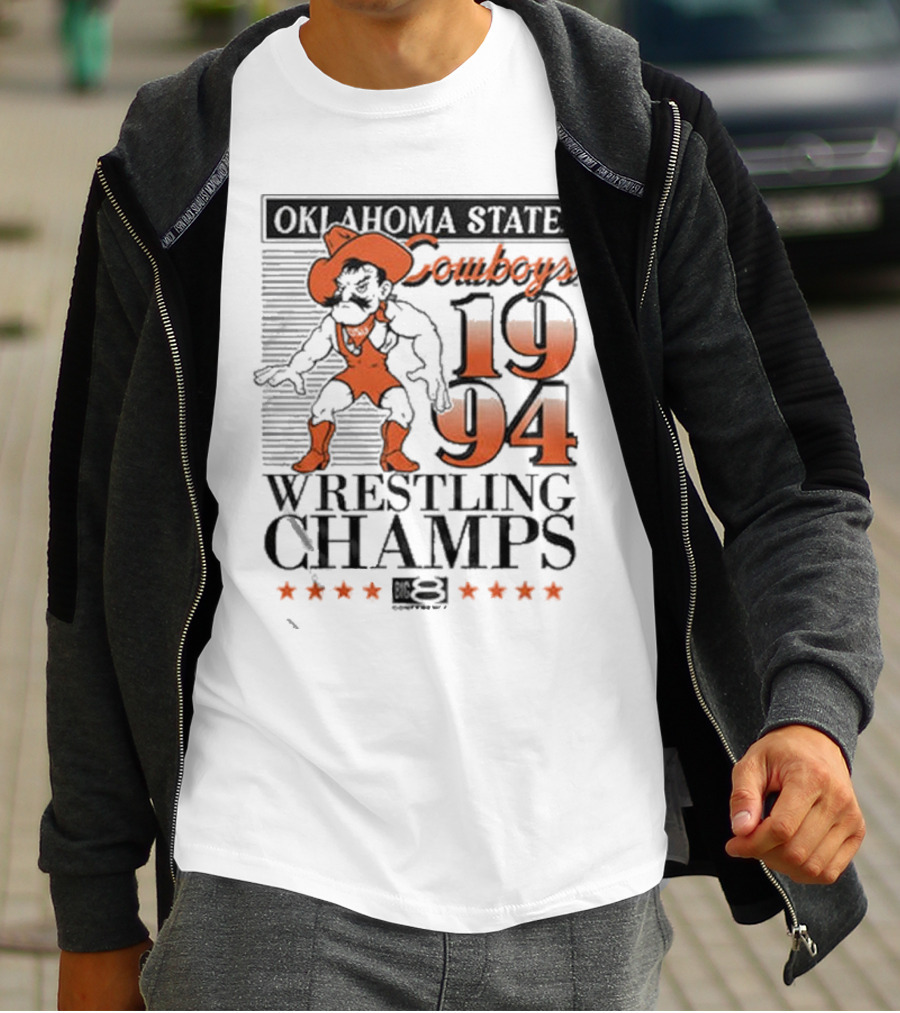 Oklahoma State Cowboys 1994 Wrestling Champs T-Shirt