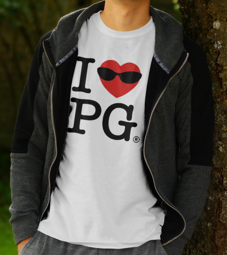 I Heart PG Cool Sunglasses Emblem T-Shirt