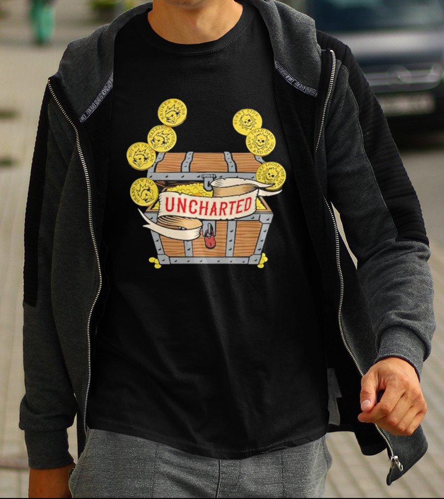 Less Than Jake Uncharted Treasure Chest And Coins T-Shirt