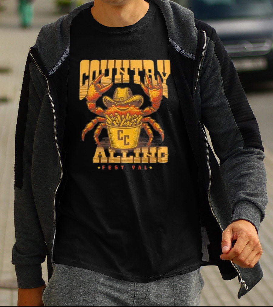 Country Calling Fest Val Crab Hat CC T-Shirt