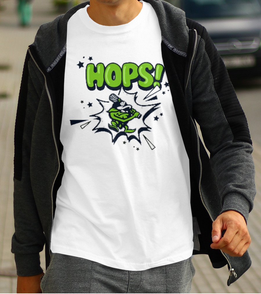 Hops Comic Burst Baseball 108 Stitches Youth T-Shirt