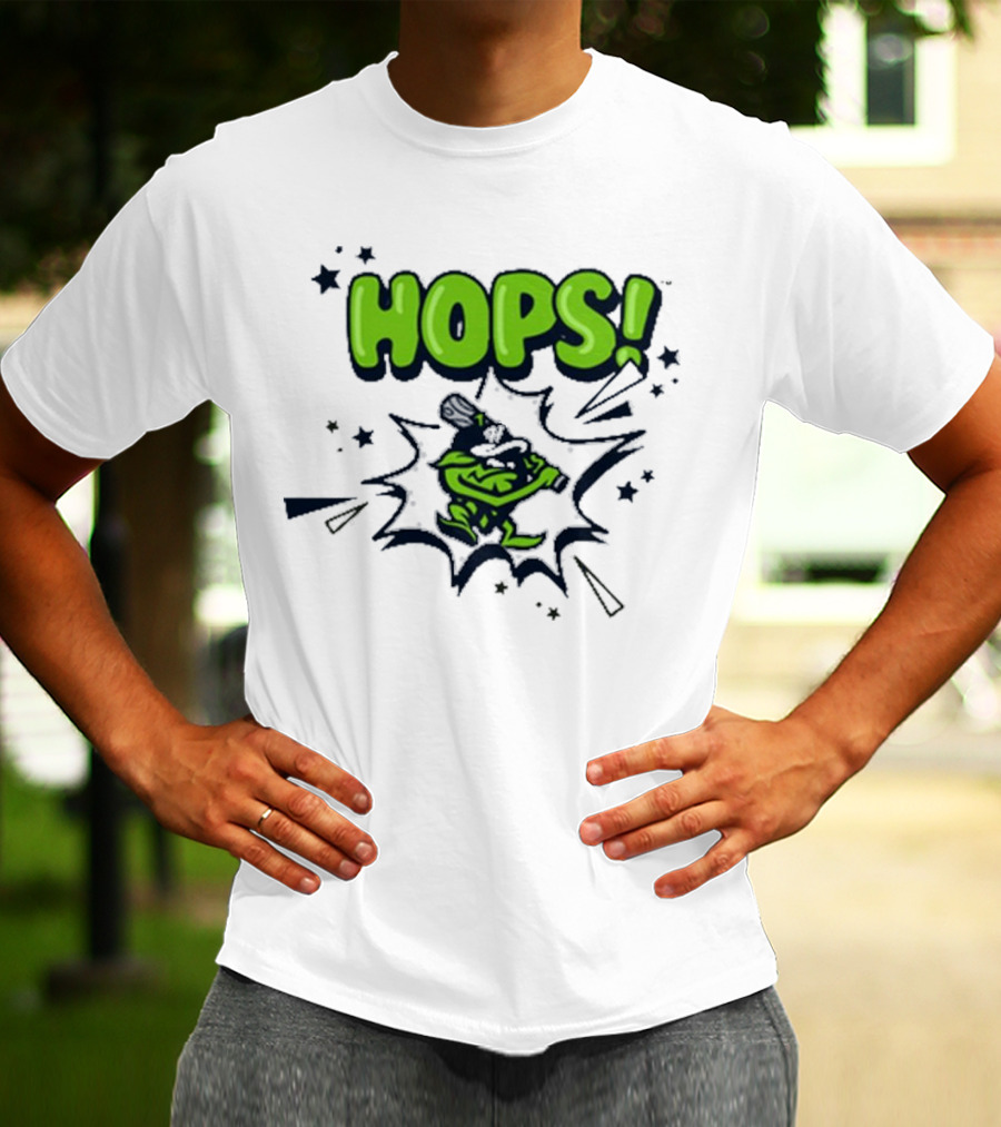 Hops Comic Burst Baseball 108 Stitches Youth T-Shirt