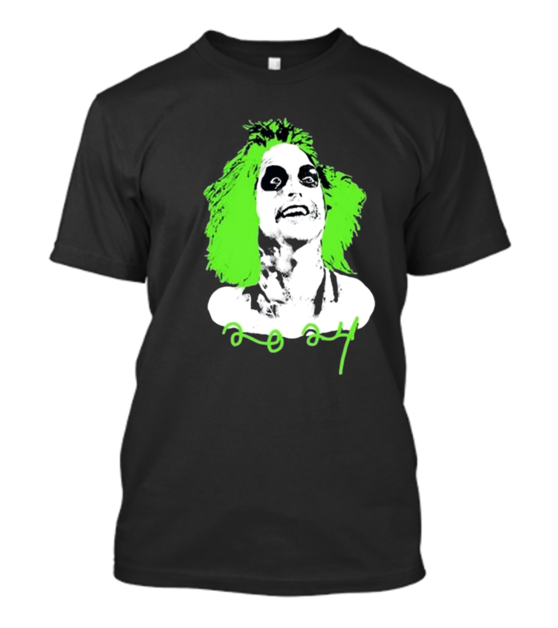 Beetlejuice Eyeliner Green Hair T-Shirt
