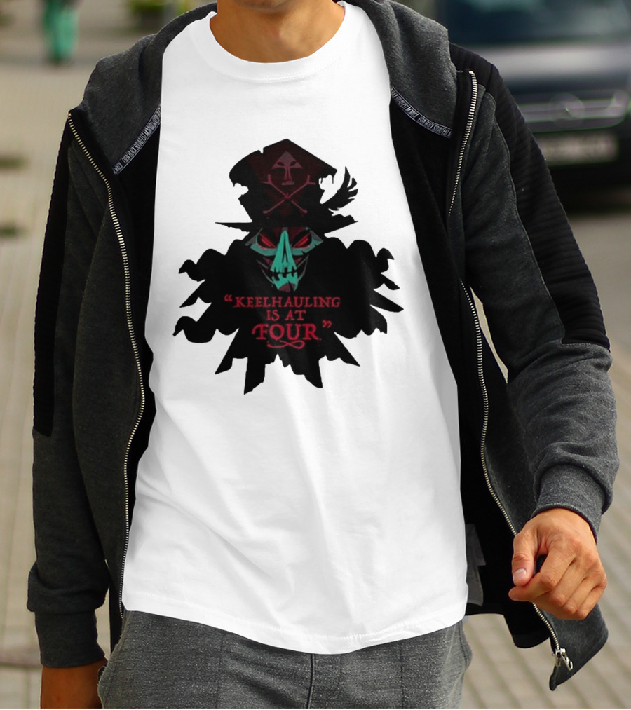 Devolver Digital Lechuck Keelhauling Is At Four Skulled Figure T-Shirt