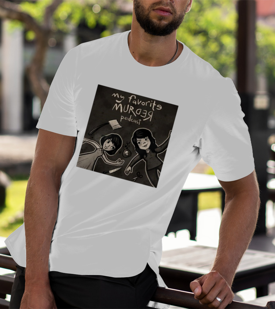 Michael Ramstead My Favorite Murder Podcast With Axes Knives And Scissors T-Shirt