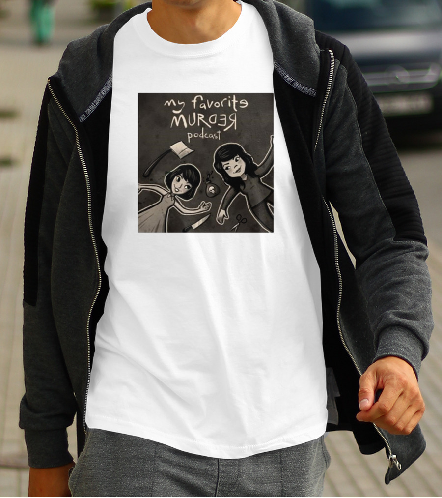Michael Ramstead My Favorite Murder Podcast With Axes Knives And Scissors T-Shirt