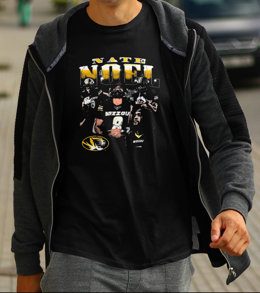 Nate Noel Mizzou Missouri Tigers Football 90s T-Shirt