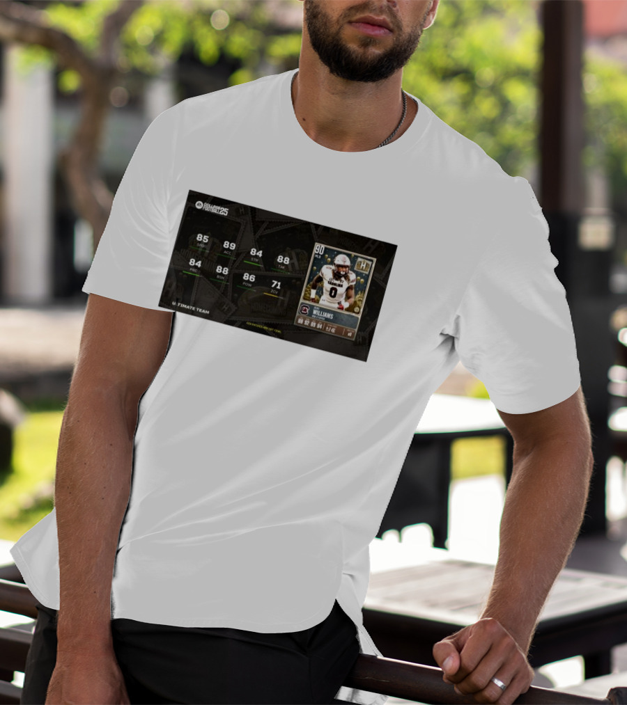 South Carolina Gamecocks Debo Williams Run Stopper Homecoming Key Ratings Madden NFL 25 Ultimate Team T-Shirt