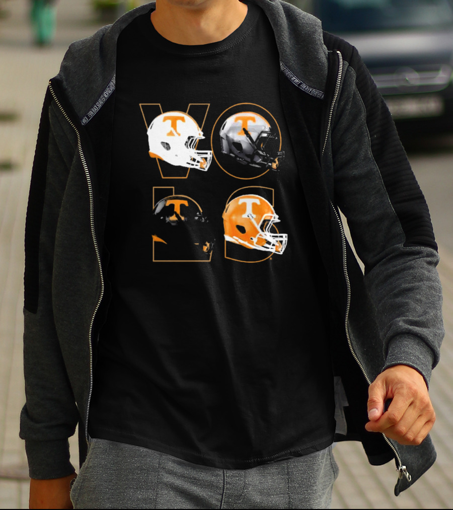 Tennessee Vols Multi Helmets NCAA Comfort Colors T-Shirt