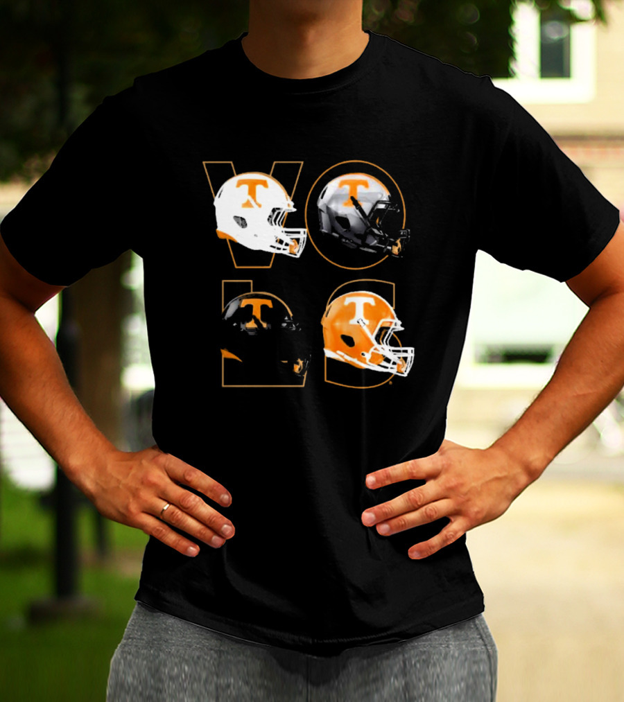 Tennessee Vols Multi Helmets NCAA Comfort Colors T-Shirt