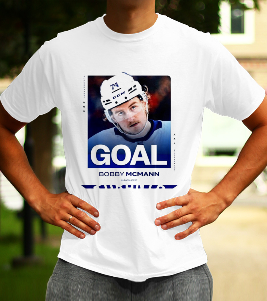 Toronto Maple Leafs NHL Goal Bobby McMann T-Shirt