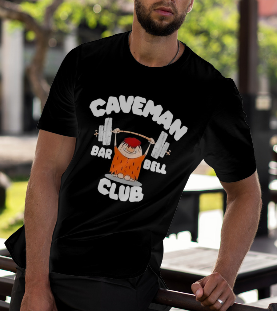 Caveman Barbell Club David Montgomery T-Shirt