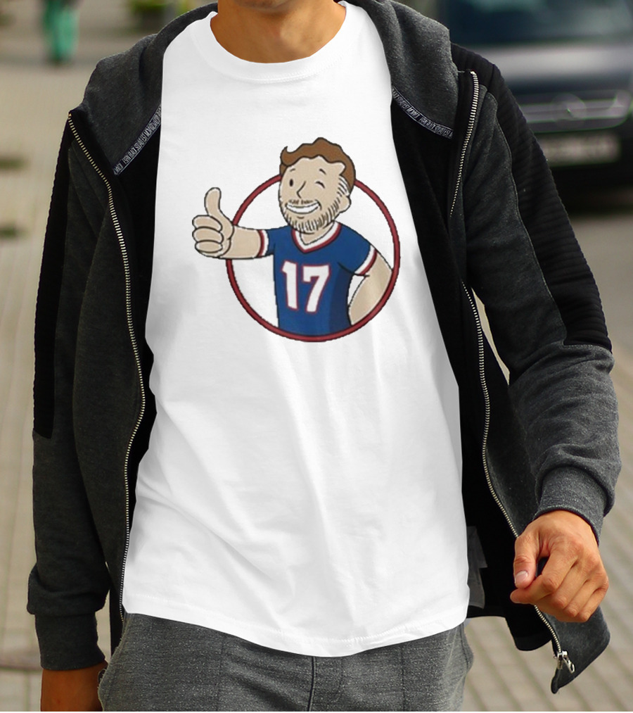 Edition Ball Out Vault Boy Thumbs Up Number 17 Jersey Blue Red T-Shirt