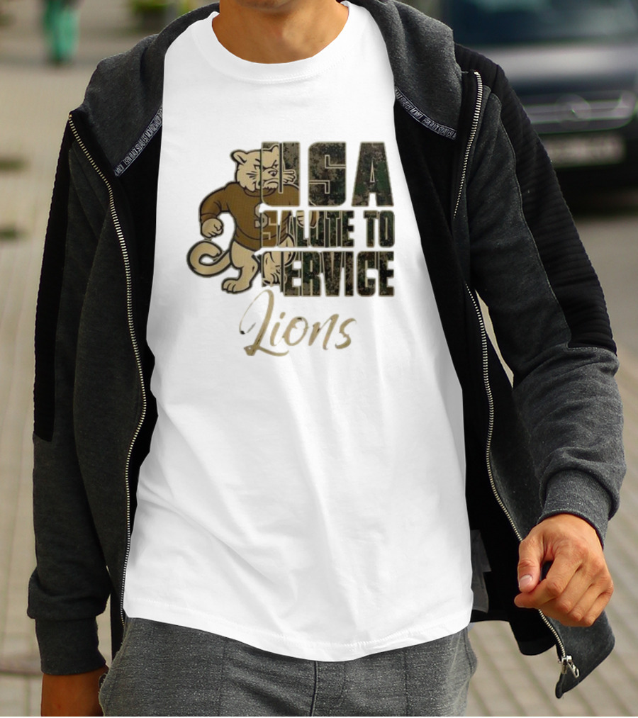 Penn State Nittany Lions USA Salute To Service Lions T-Shirt
