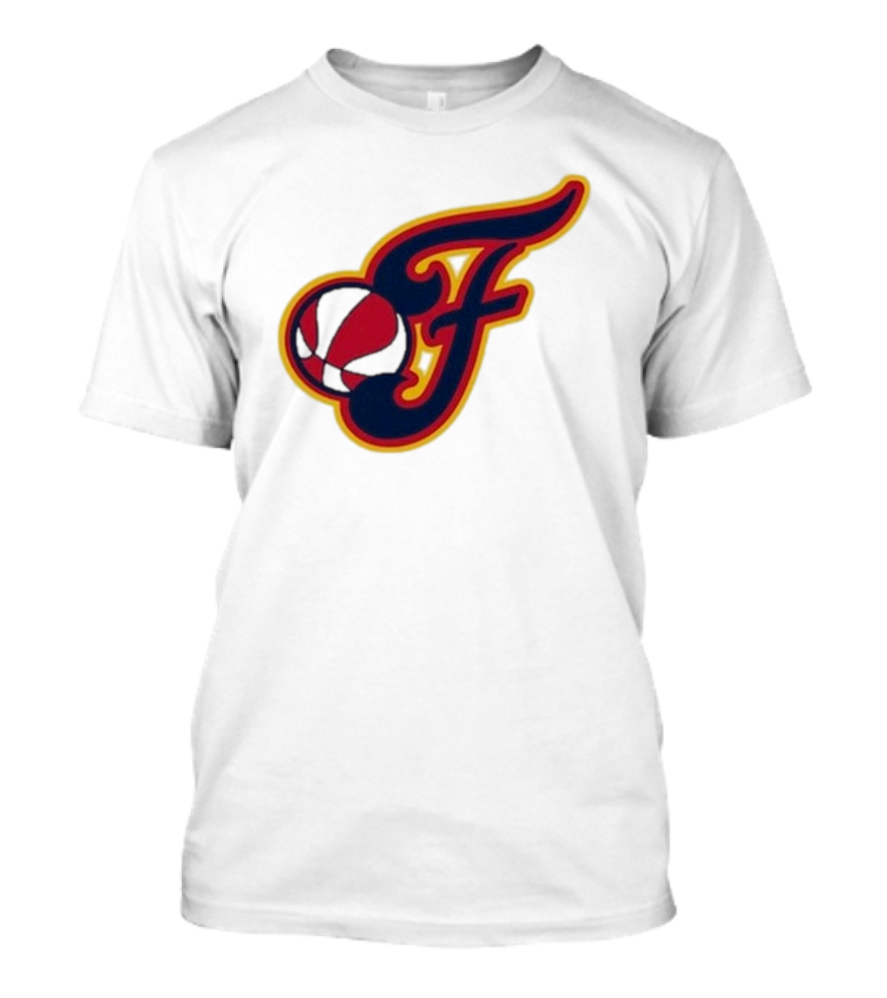 Youth Indiana Fever F Logo Basketball Grey T-Shirt