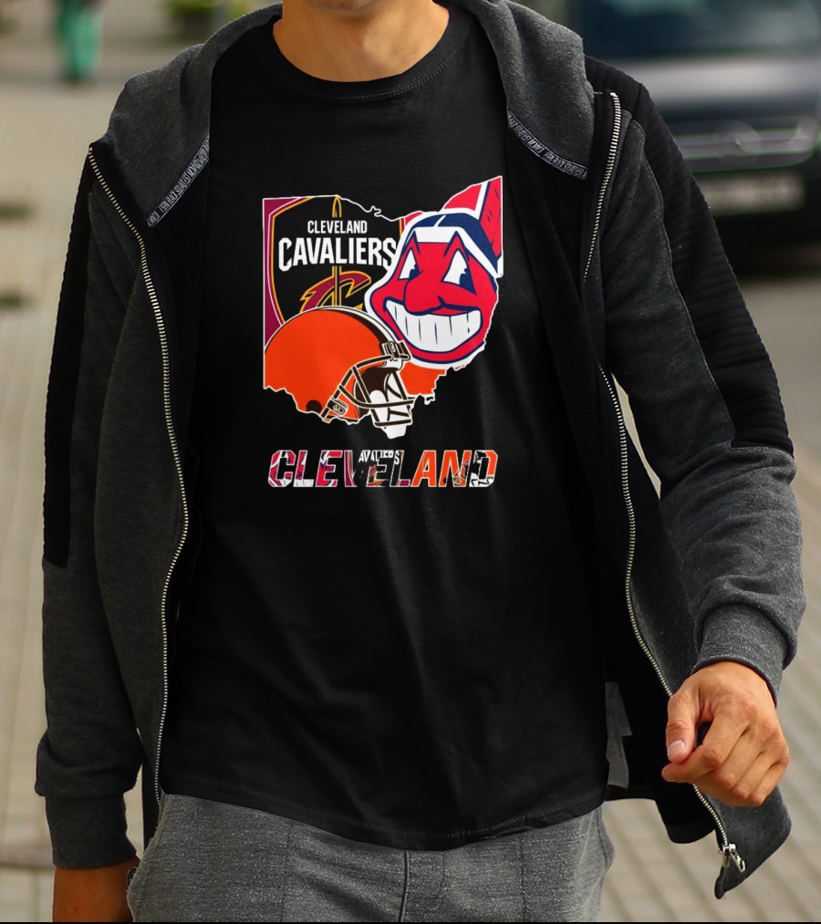 Cleveland Cavaliers Cleveland Indians Cleveland Browns T-Shirt