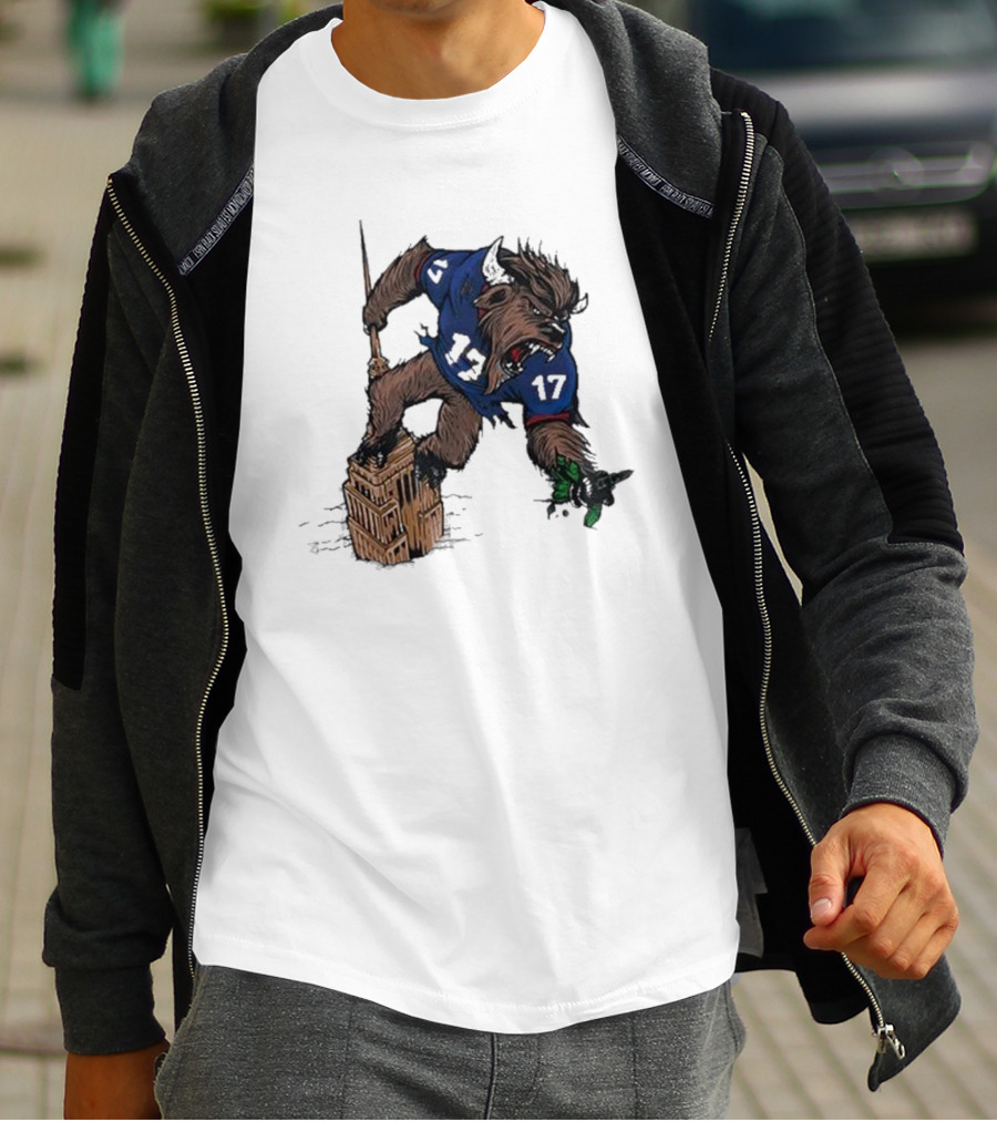 Josh Allen Buffalo Bills 17 Dominates New York Jets On Empire State Building Beast Mode T-Shirt